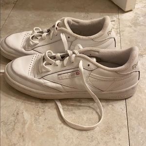 White Reebok sneakers